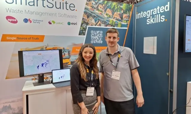 Danielle and Simon at RWM Integrated Skills Stand
