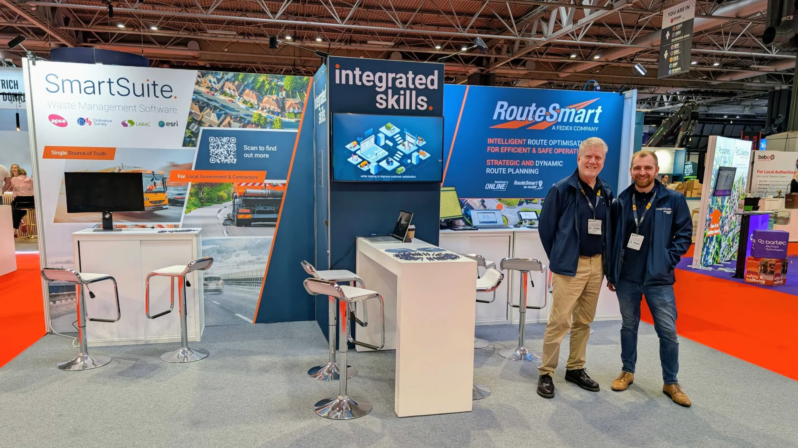Stuart and Jon at RWM Integrated Skills Stand
